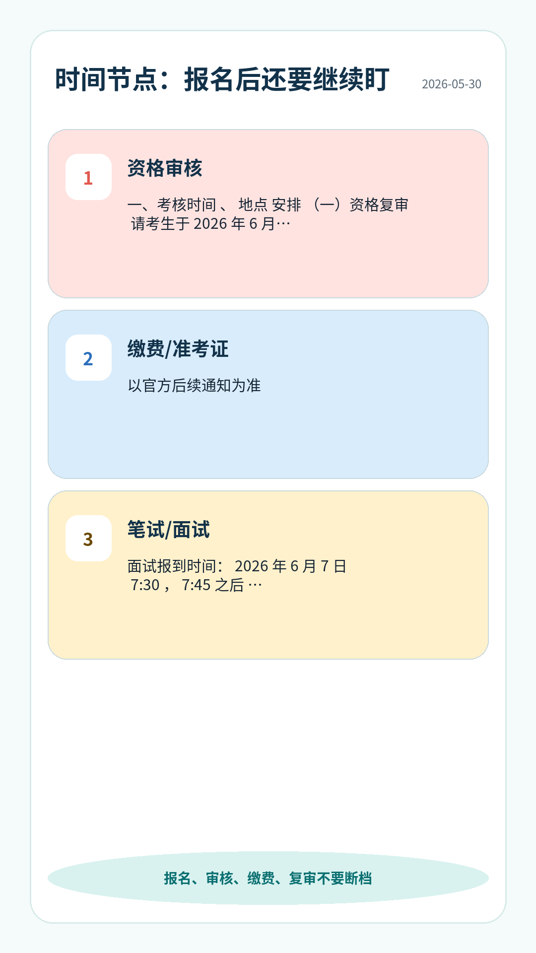 江苏职业学院护理招聘时间节点：报名、资格审核、缴费或准考证、笔试面试、体检公示