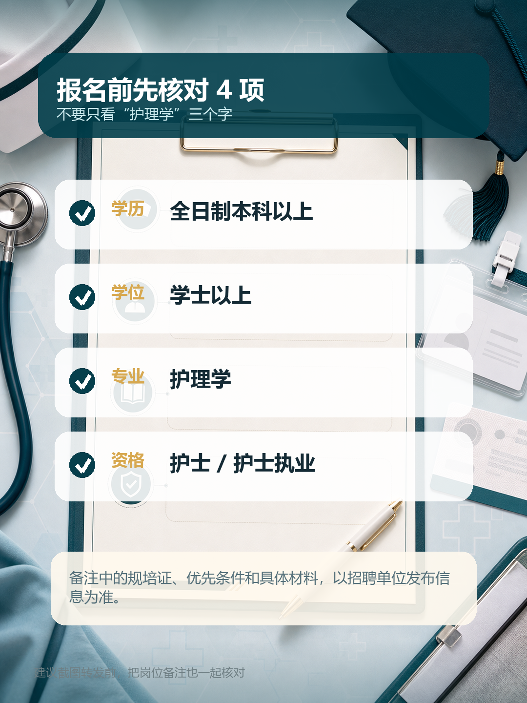 联勤西部护理岗报名条件核对