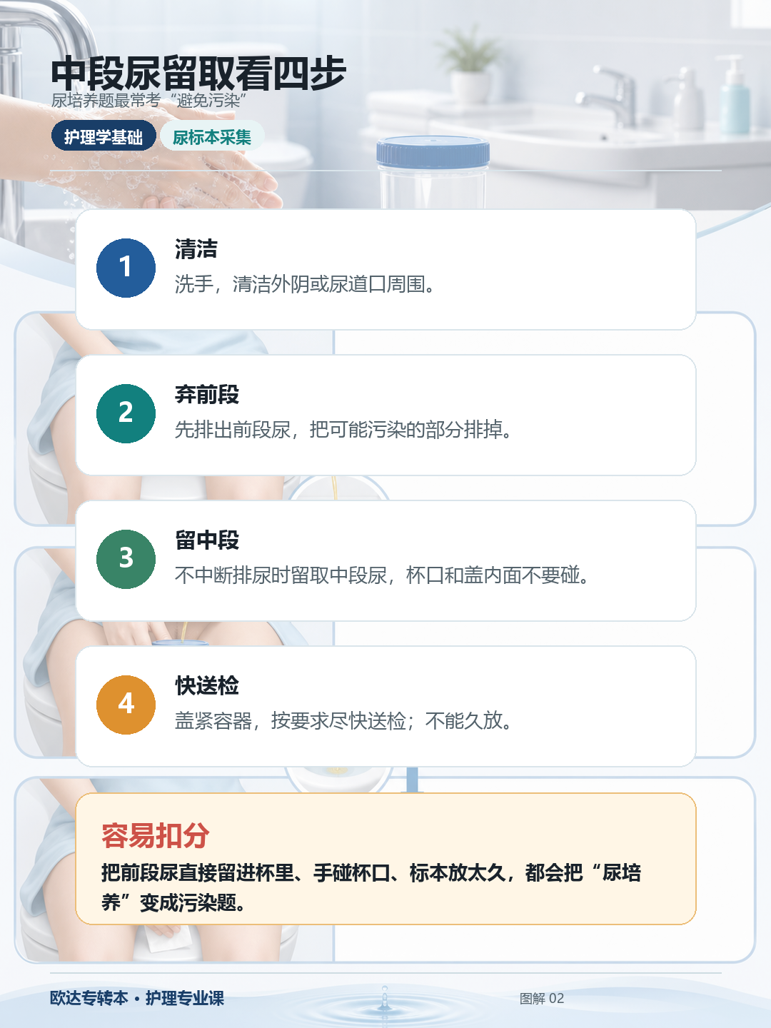 中段尿留取步骤
