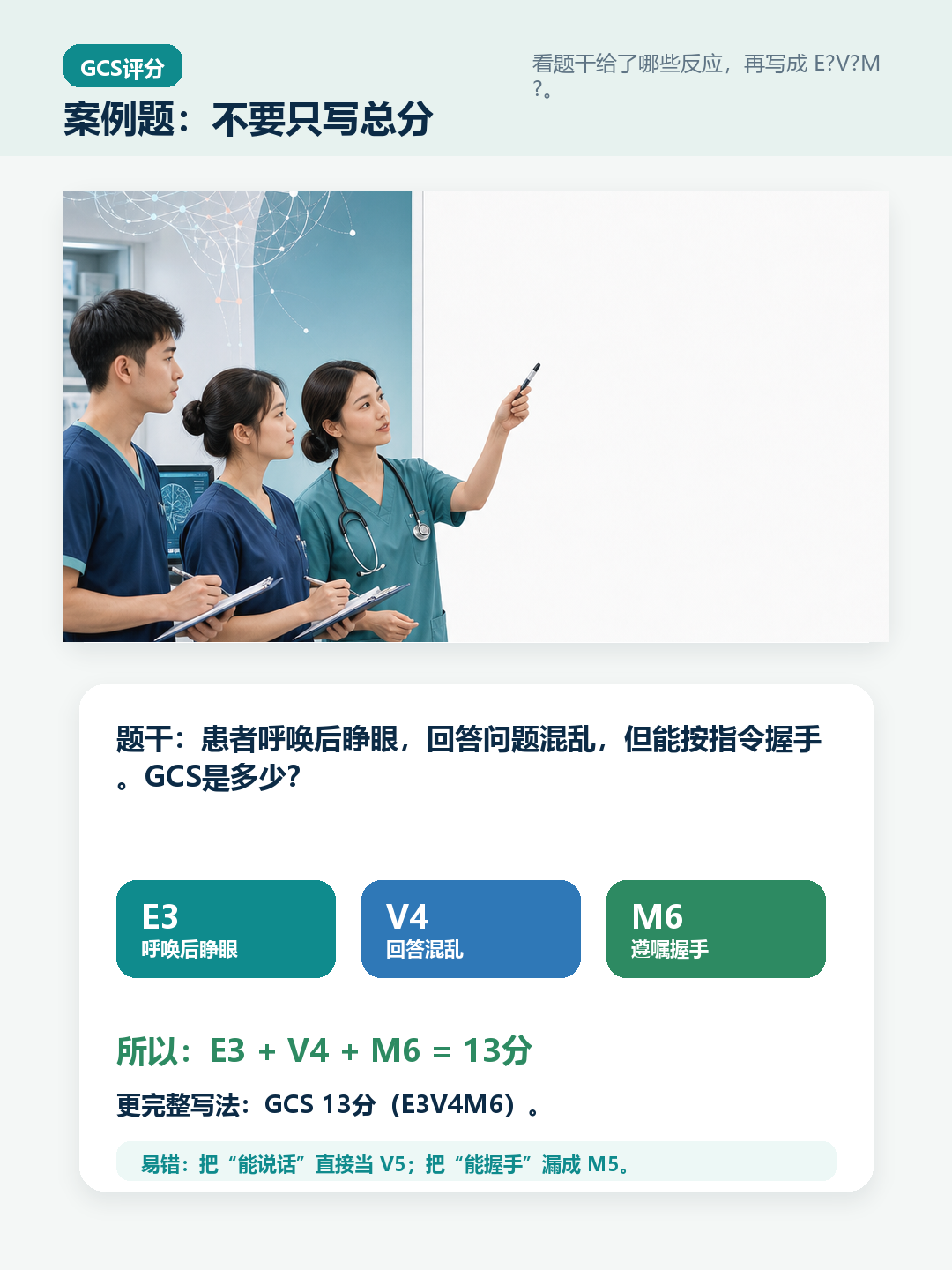 GCS案例题算分