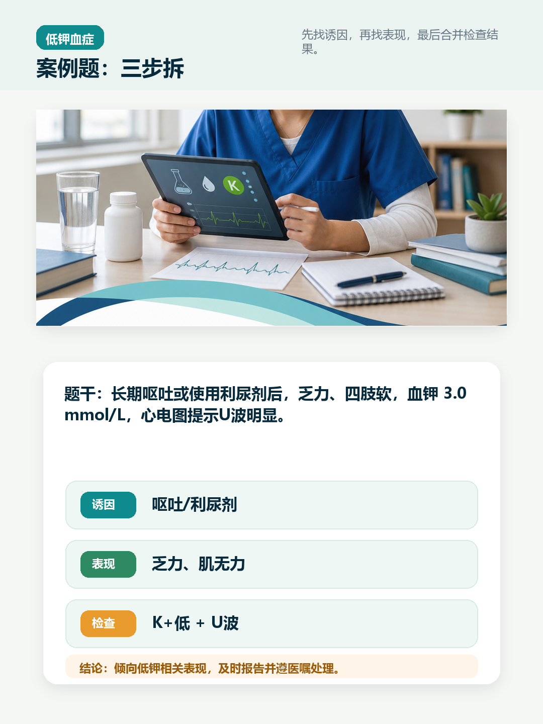 低钾血症案例题拆解